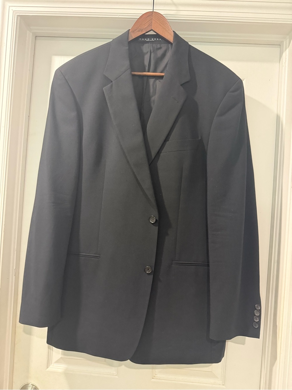 Vintage Hugo Boss Black Men's Two-Button Blazer